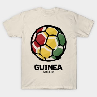 Guinea Football Country Flag T-Shirt